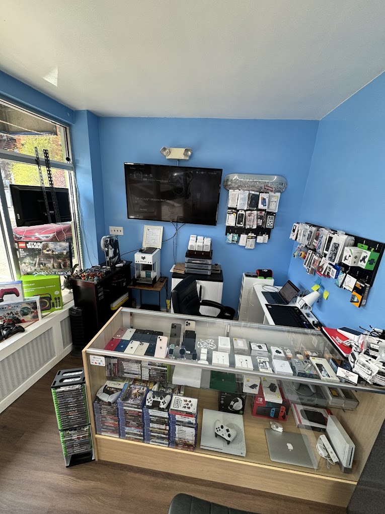 Inside the Tech Exchange and Repair shop